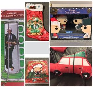 National Lampoons Christmas Vacation LOT NEW Cups Stocking Notebook Funko Pins +
